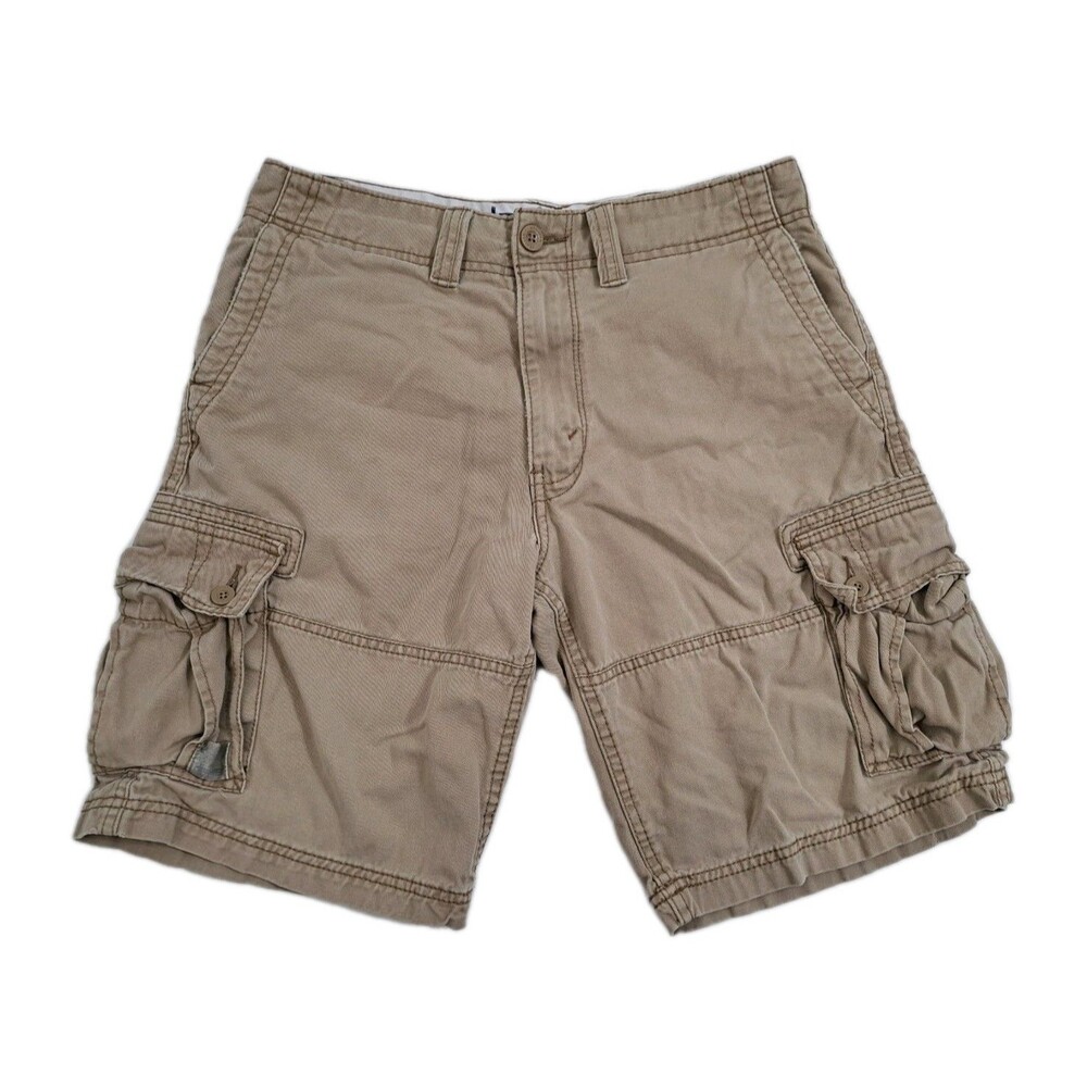 Levi's Denizen Cargo Shorts Men's 30 Khaki Safari Utility Pockets Outdoor Work